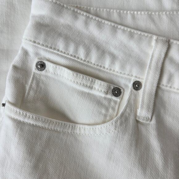 J. Crew Factory Curvy Essential Straight White Jean 33P NWT - Picture 6 of 10
